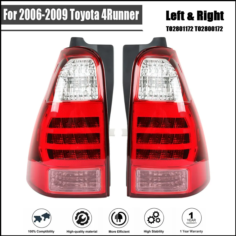 For Toyota 4Runner 2006-2009 Left & Right Side Tail Lights Tail Light Assembly
For Toyota 4Runner 2006-2009 Left & Right Side Tail Lights Tail Light Assembly