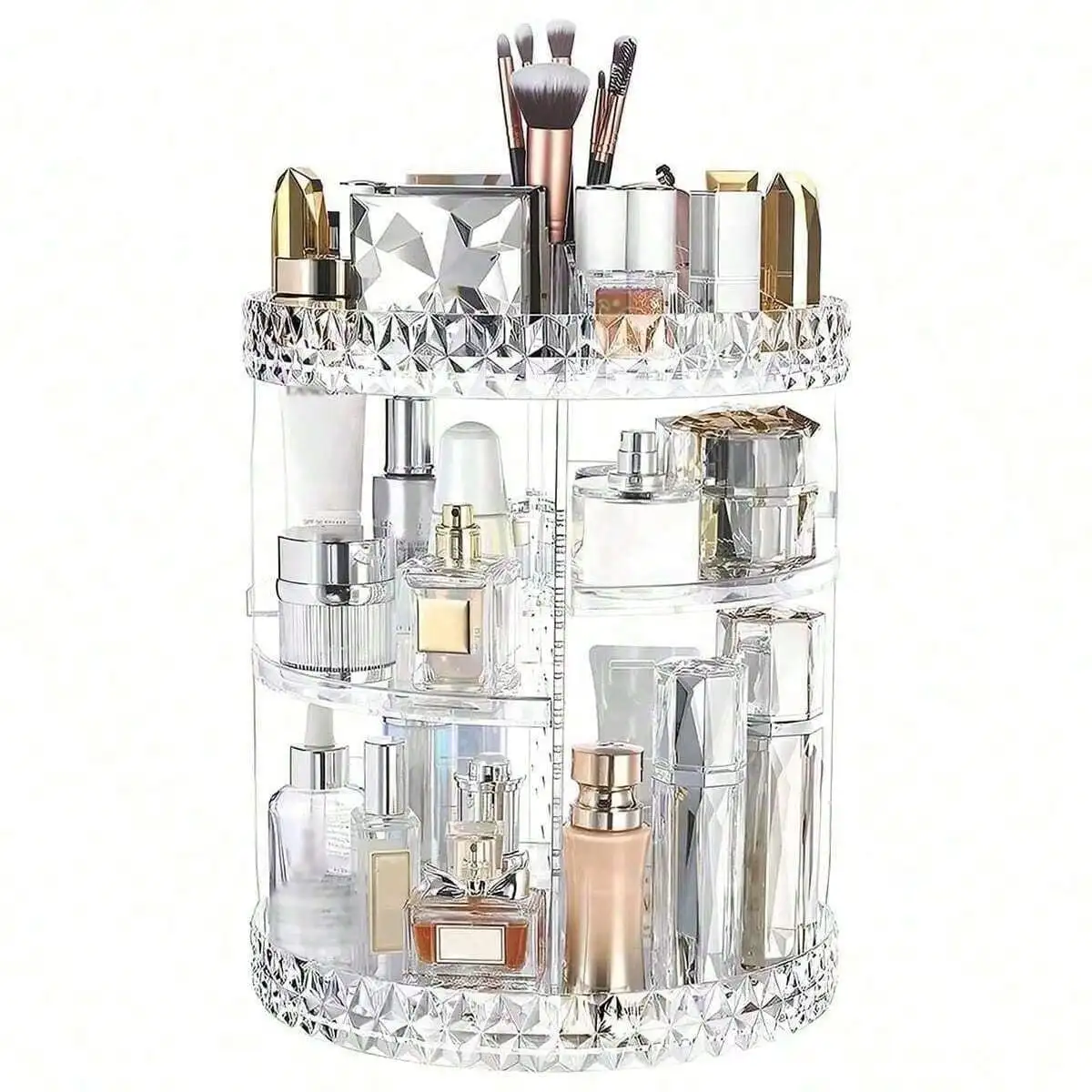 Rotating Makeup Organizer, 360° Spinning Skincare Organizers, Bathroom Organizer,Adjustable Layer Cosmetic Storage Lazy Susan Makeup Organizers For Dresser Bathroom, Medium, Clear
Rotating Makeup Organizer, 360° Spinning Skincare Organizers, Bathroom Organizer,Adjustable Layer Cosmetic Storage Lazy Susan Makeup Organizers For Dresser Bathroom, Medium, Clear