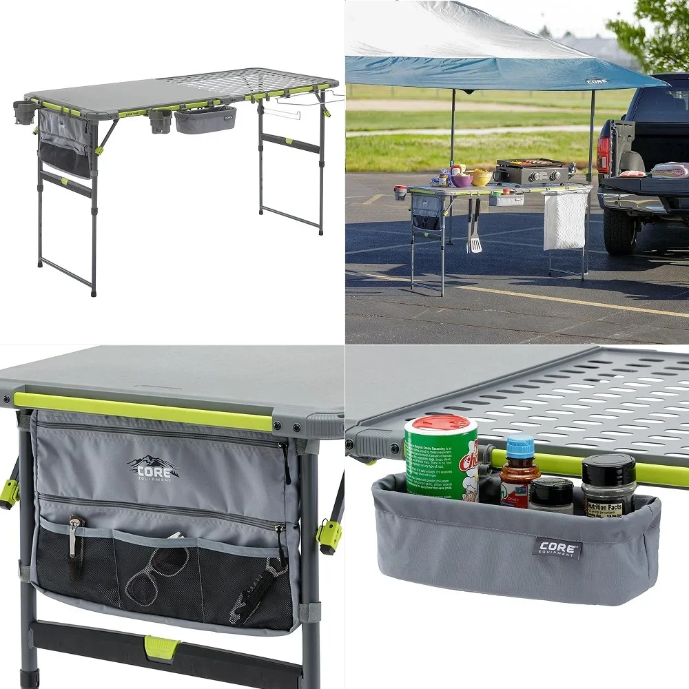 Outdoor Cook Table 5 Foot Table with Adjustable Height and Storage for Cooking Accessories Foldable amp Portable for Beach, Pic
Outdoor Cook Table 5 Foot Table with Adjustable Height and Storage for Cooking Accessories Foldable amp Portable for Beach, Pic