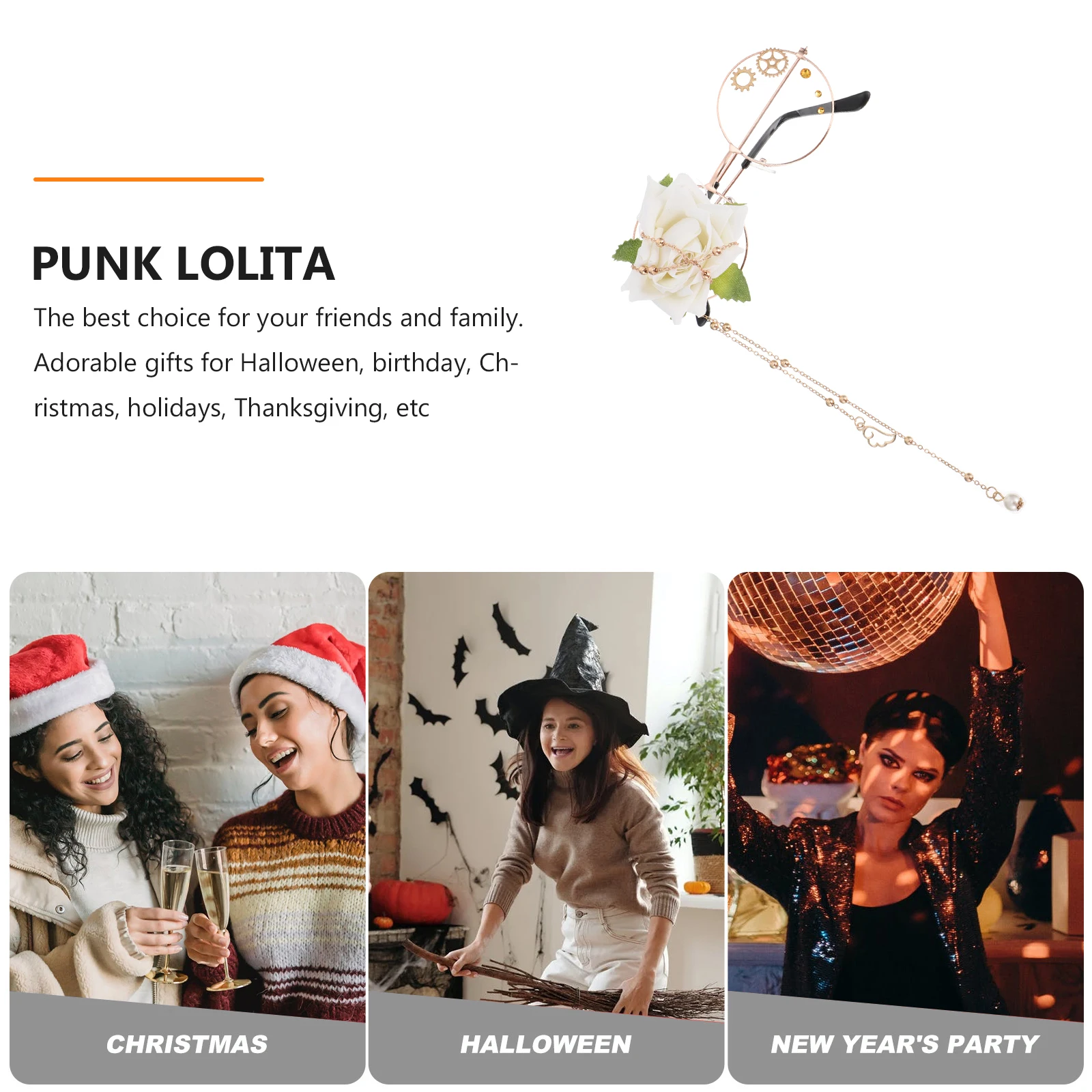 Steampunk Single-sided Glasses Chain Adjustable Metal Frame Rose Decor Cosplay Lolita Retro Goggles Fashionable Headpiece
Steampunk Single-sided Glasses Chain Adjustable Metal Frame Rose Decor Cosplay Lolita Retro Goggles Fashionable Headpiece