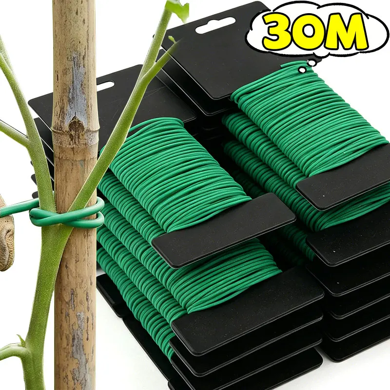 10M/30M Gardening Tie Wire Bendable Plant Wrap Plastic Tie Wire Rustproof Plant Tie Roll Binding Tool Rose Tomato Climbing Vine
10M/30M Gardening Tie Wire Bendable Plant Wrap Plastic Tie Wire Rustproof Plant Tie Roll Binding Tool Rose Tomato Climbing Vine