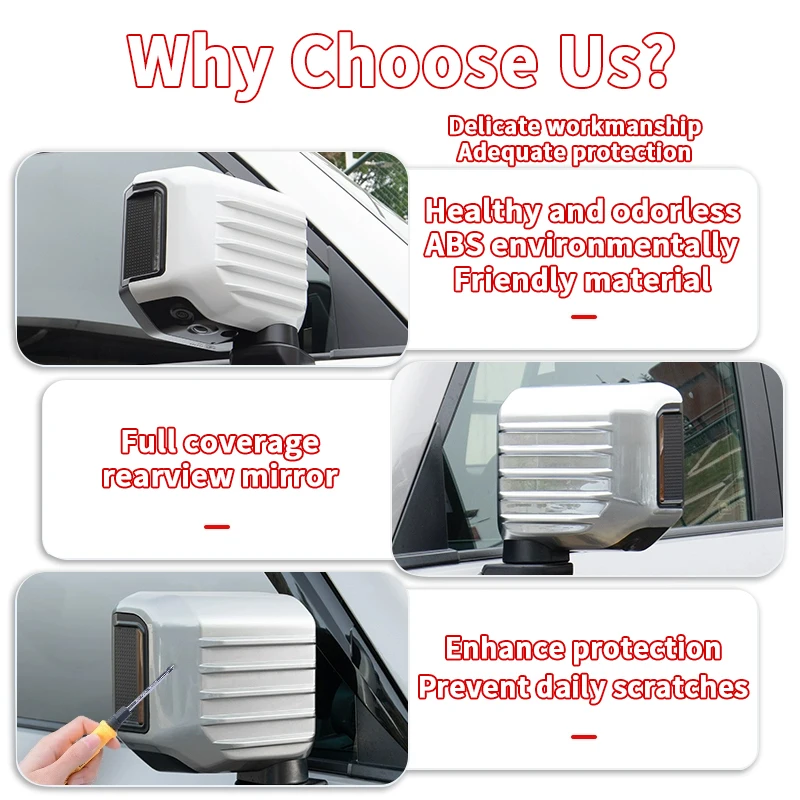 Car Rear View Mirror Cover Cap ABS Rearview Mirror Shell Cap Reversing Mirror Cover For Toyota Prado LC250 Exterior Accessories 
Car Rear View Mirror Cover Cap ABS Rearview Mirror Shell Cap Reversing Mirror Cover For Toyota Prado LC250 Exterior Accessories