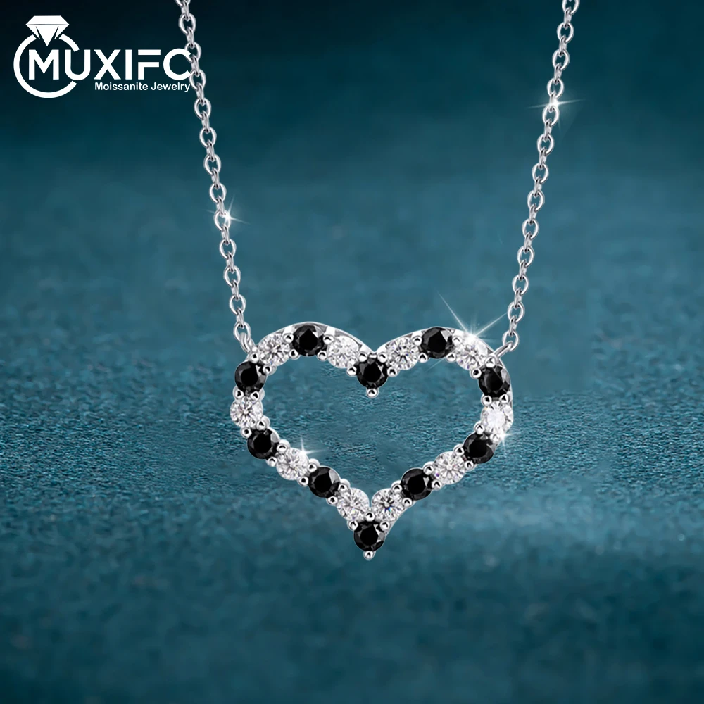 MUXIFC Heart Shape Moissanite Pendant Necklace Black White D VVS1 GRA Certified Engagement S925 Sterling Silver Fine Jewelry
MUXIFC Heart Shape Moissanite Pendant Necklace Black White D VVS1 GRA Certified Engagement S925 Sterling Silver Fine Jewelry
