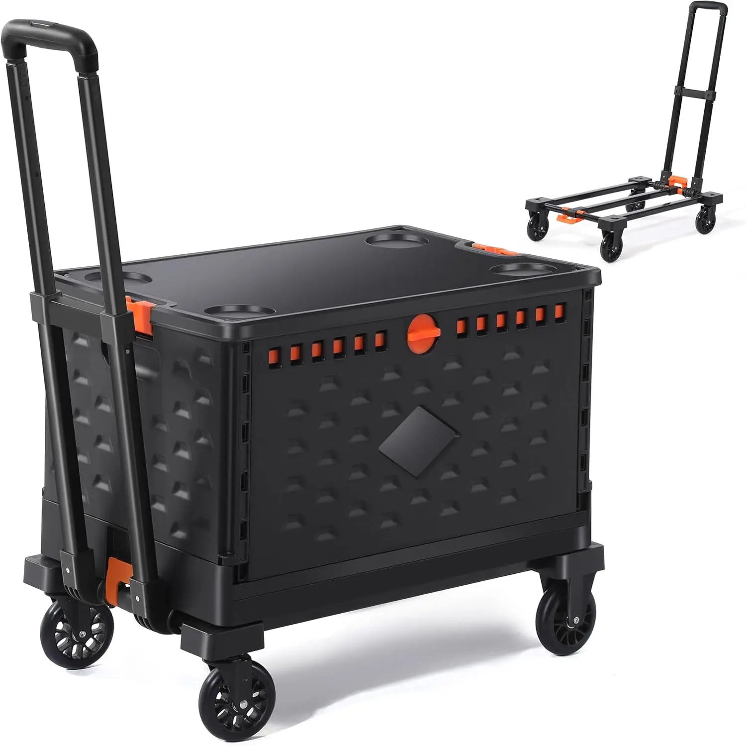 Collapsible Crate Folding Hand Truck Set No Assembly Teacher Rolling Cart Shopping Cart Groceries Basket Mobile File Storage
Collapsible Crate Folding Hand Truck Set No Assembly Teacher Rolling Cart Shopping Cart Groceries Basket Mobile File Storage