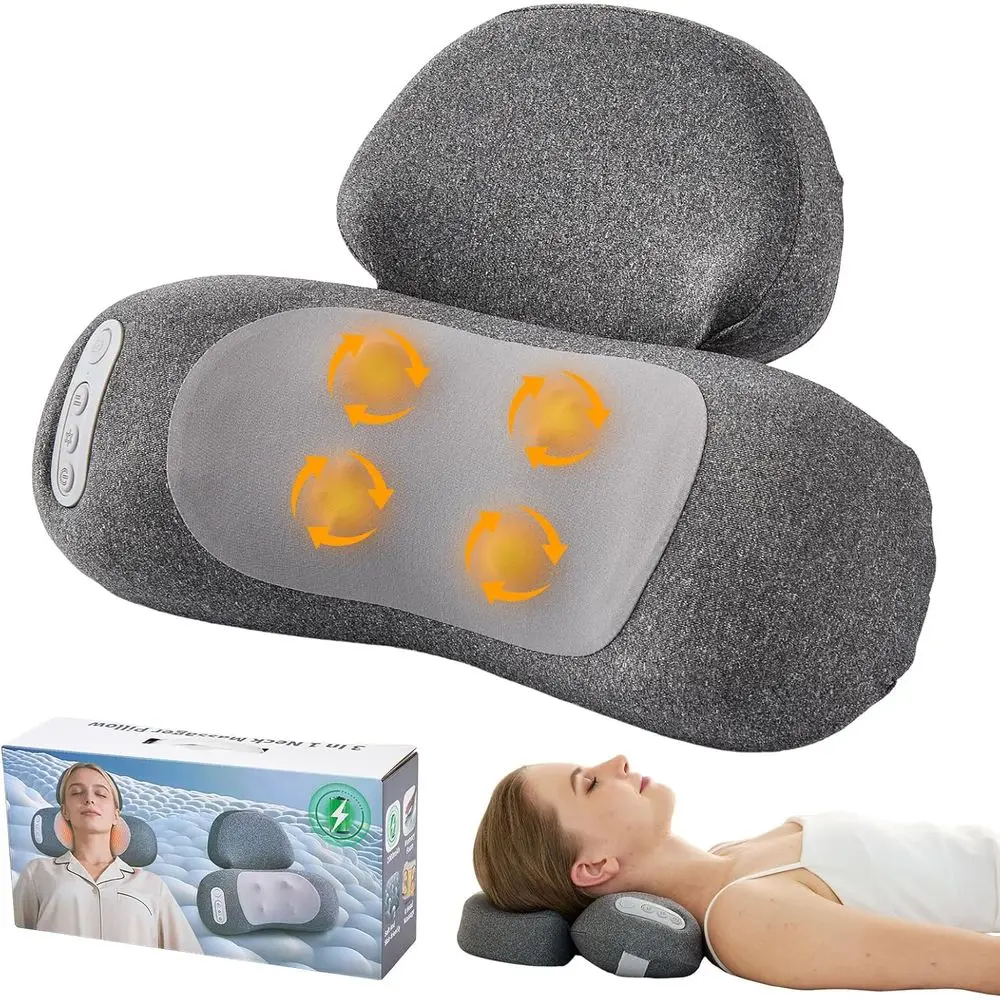3-in-1 Heat Massager, Portable Deep Tissue Shiatsu Massager with Kneading and Shoulder Pillow, Perfect Mother's Day Gift
3-in-1 Heat Massager, Portable Deep Tissue Shiatsu Massager with Kneading and Shoulder Pillow, Perfect Mother's Day Gift