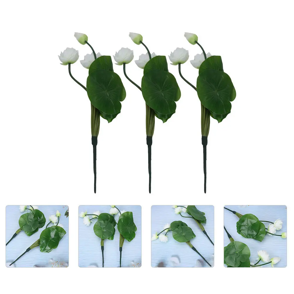 3Pcs Lotus Flower Adornments Artificial Flower for Home Decor Safe Material Suitable Various Occasions
3Pcs Lotus Flower Adornments Artificial Flower for Home Decor Safe Material Suitable Various Occasions