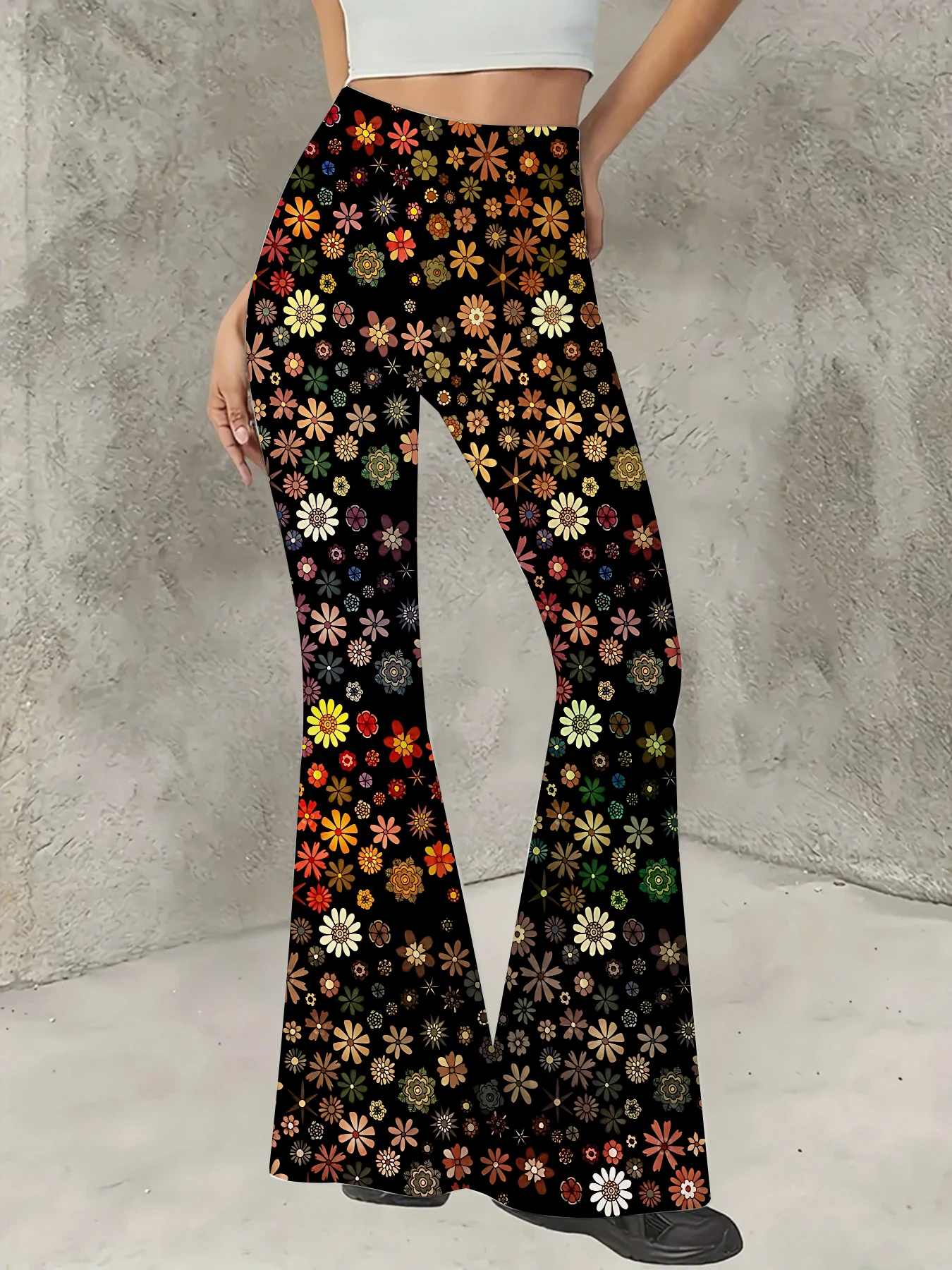 Y2K Graphic Print Flare Pants Women High Waist Knit Bell Bottom Trousers
Y2K Graphic Print Flare Pants Women High Waist Knit Bell Bottom Trousers