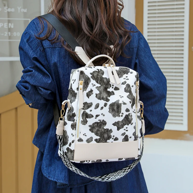 Рюкзак из искусственной кожи большой емкости для женщин, водонепроницаемая противоугонная сумка для ноутбука, дорожный походный рюкзак, школьный рюкзак для работы в колледже
Рюкзак из искусственной кожи большой емкости для женщин, водонепроницаемая противоугонная сумка для ноутбука, дорожный походный рюкзак, школьный рюкзак для работы в колледже