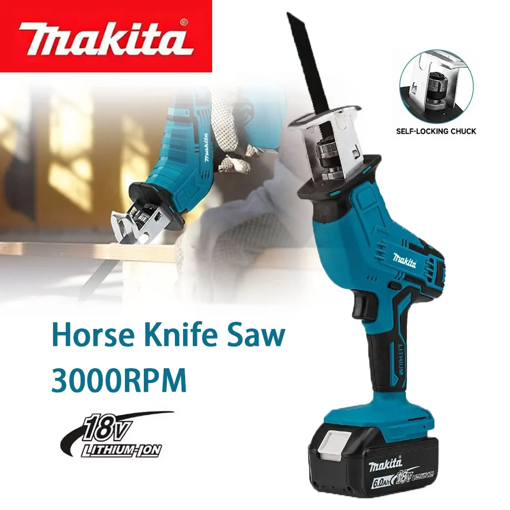 Makita Brushless Cordless Reciprocating Saw 3000RPM 18V Electric Power Tool Saber Saw Demolition Saw for Wood Pipe Metal
Makita Brushless Cordless Reciprocating Saw 3000RPM 18V Electric Power Tool Saber Saw Demolition Saw for Wood Pipe Metal