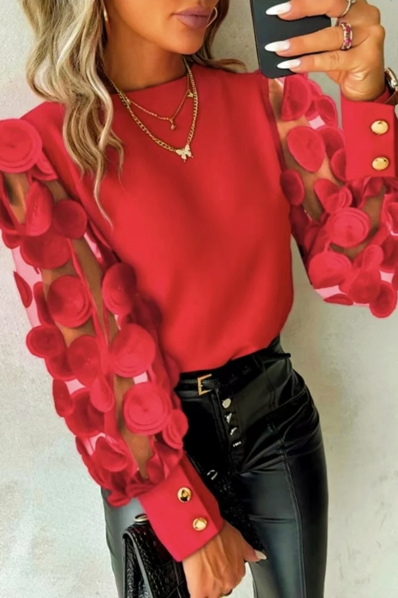 Fashion Lace Floral Tops Blouses Women 2024 Long Sleeve Elegant O-neck Loose Shirt Blouse Casual Shirts Spring Summer Ladies Top
Fashion Lace Floral Tops Blouses Women 2024 Long Sleeve Elegant O-neck Loose Shirt Blouse Casual Shirts Spring Summer Ladies Top