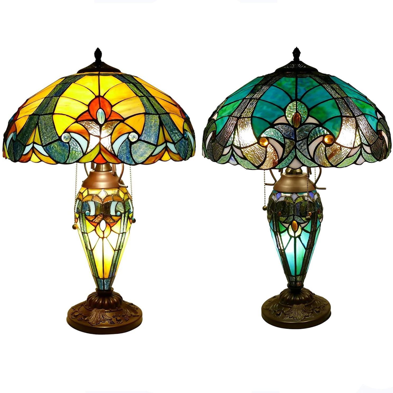 Wholesale 16 Inch Yellow Stained Glass Tiffany Desk Lamp Contact Mather - Daughter Vase Dome AC E26 Desk Reading Lighting
Wholesale 16 Inch Yellow Stained Glass Tiffany Desk Lamp Contact Mather - Daughter Vase Dome AC E26 Desk Reading Lighting