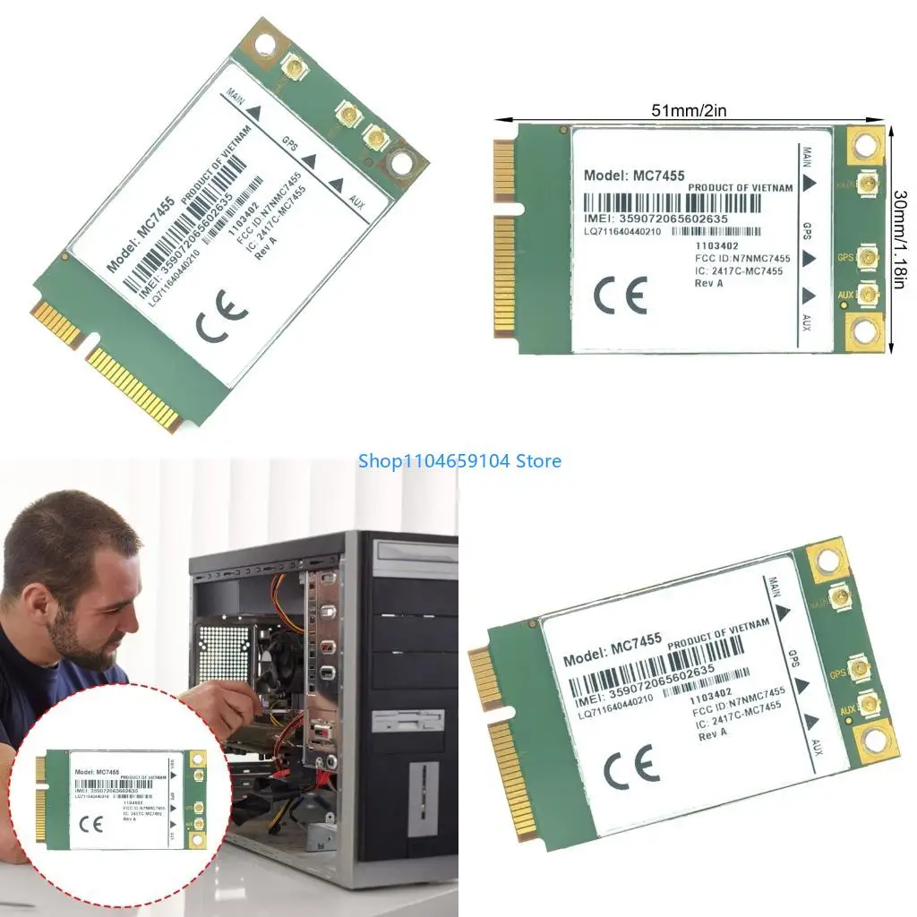 MC7455 300Mbps Wireless Networking Card With Enhances Security Features Low Power Consumption For PC Builds
MC7455 300Mbps Wireless Networking Card With Enhances Security Features Low Power Consumption For PC Builds