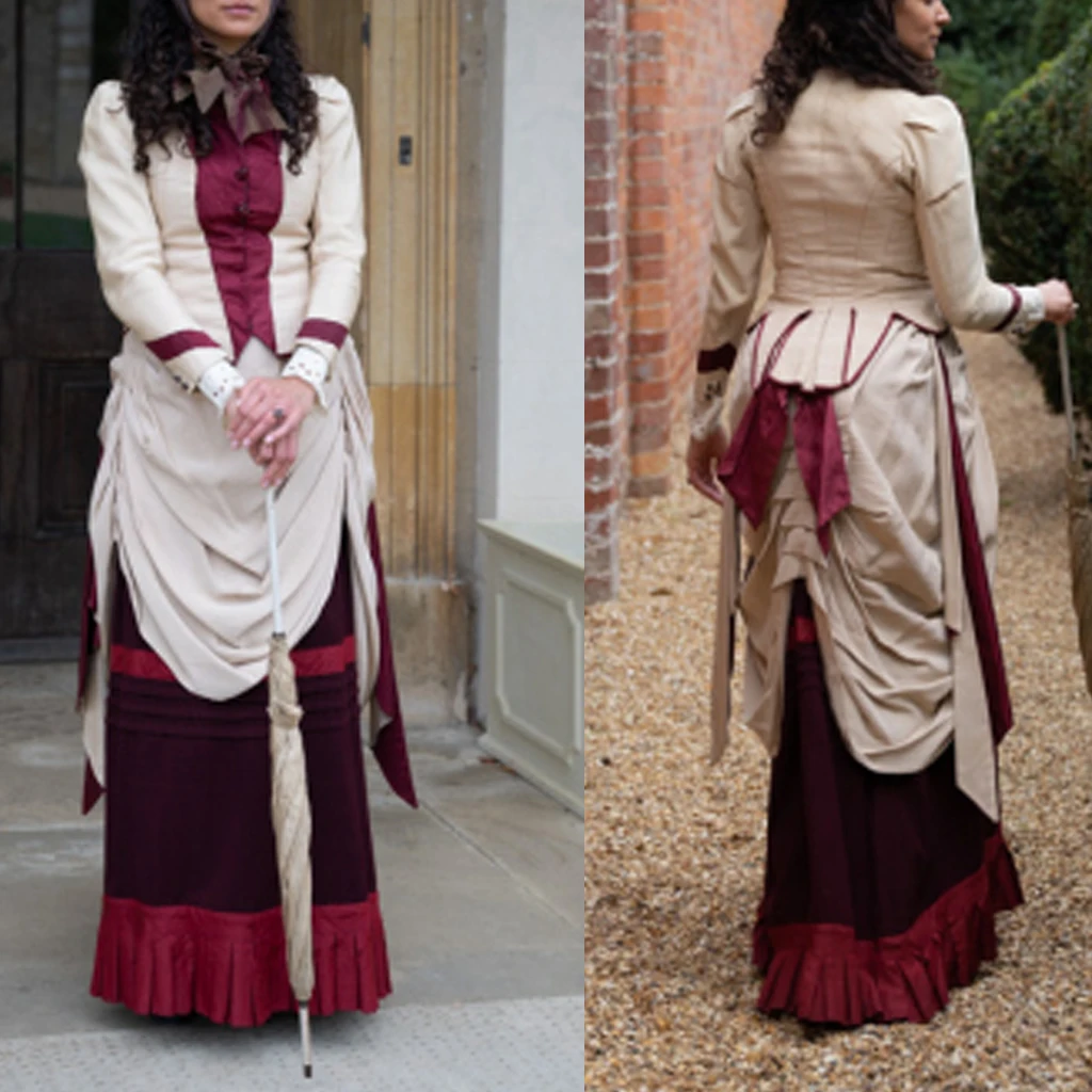 1890-е годы викторианский метут бальное платье костюм викторианская гражданская война готическое ретро прогулочное платье Ренессансный театральный костюм
1890-е годы викторианский метут бальное платье костюм викторианская гражданская война готическое ретро прогулочное платье Ренессансный театральный костюм