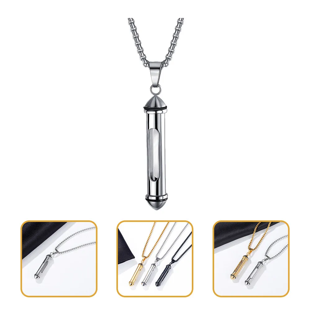 Titanium Steel Ash Keepsake Urn Necklace Cylinder Cremation Pendant Memorial Jewelry for Human Pet Ash Storage
Titanium Steel Ash Keepsake Urn Necklace Cylinder Cremation Pendant Memorial Jewelry for Human Pet Ash Storage