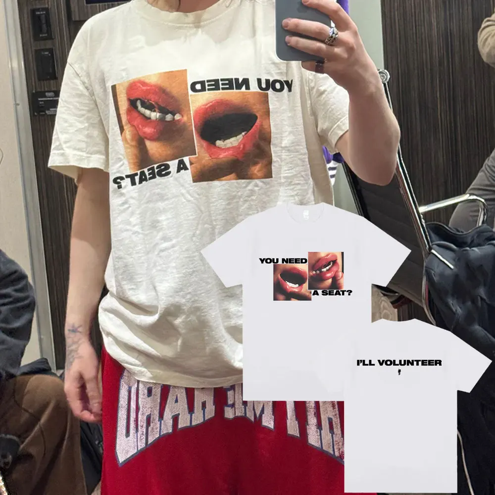 Hit Me Hard and Soft You Need A Seat I'll Volunteer Same Style Print T Shirts Men Women Fashion Popular Music Oversized T-shirts
Hit Me Hard and Soft You Need A Seat I'll Volunteer Same Style Print T Shirts Men Women Fashion Popular Music Oversized T-shirts