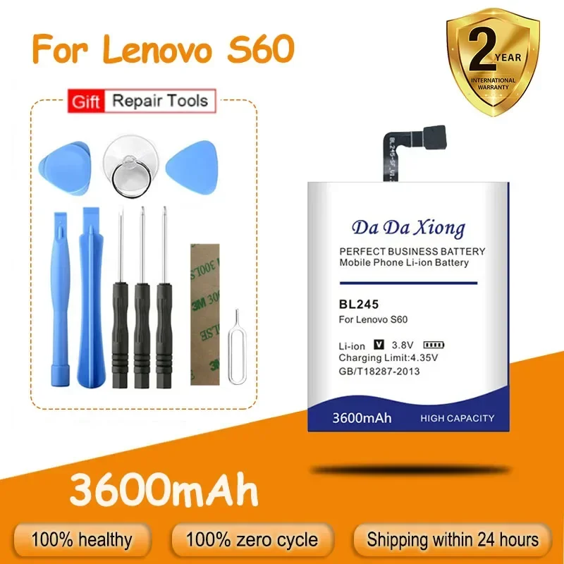 DaDaXiong 3600mAh BL-245 Bl245 аккумулятор для Lenovo S60 S60T S60W сменная батарея + Инструменты
DaDaXiong 3600mAh BL-245 Bl245 аккумулятор для Lenovo S60 S60T S60W сменная батарея + Инструменты