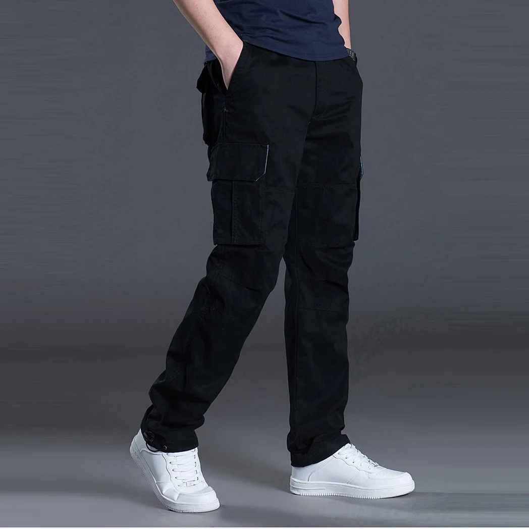 New Cargo Pants Men's Loose Straight Oversize Clothing Solid Grey Versatile Work Wear Black Joggers Cotton Casual Male Trousers
New Cargo Pants Men's Loose Straight Oversize Clothing Solid Grey Versatile Work Wear Black Joggers Cotton Casual Male Trousers