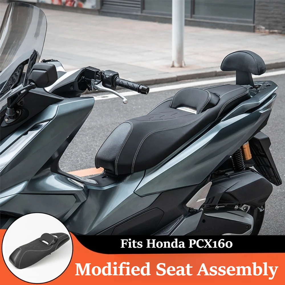 New Motorcycle Seat Cushion with Backrest Comfortable Saddle Fit for PCX160 Modified Parts
New Motorcycle Seat Cushion with Backrest Comfortable Saddle Fit for PCX160 Modified Parts