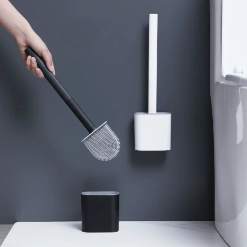 1PC Wall Mounted Toilet Brush Set with Silicone Flat Brush Head - Bathroom Toilet Cleaning Tool Flat Head Toilet Brush Cleaner
1PC Wall Mounted Toilet Brush Set with Silicone Flat Brush Head - Bathroom Toilet Cleaning Tool Flat Head Toilet Brush Cleaner