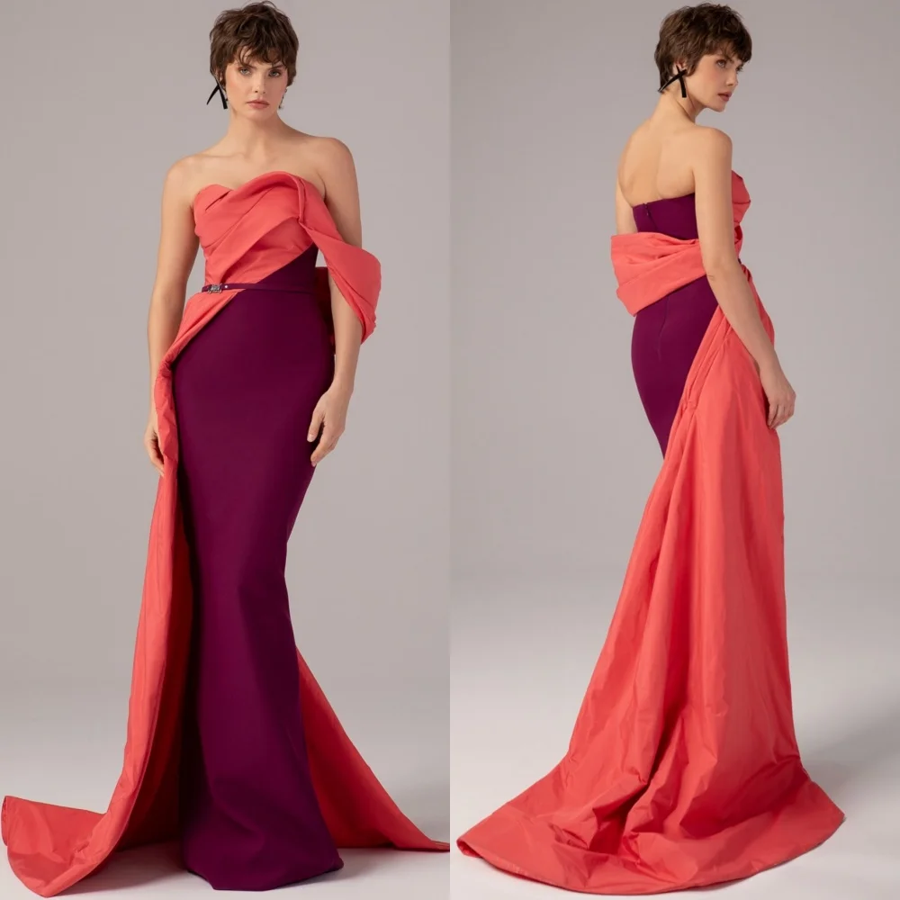 Customized Chinese Style Jersey Sash Pleat Trumpet Off-the-shoulder Long Dresses Bespoke Occasion Fashion
Customized Chinese Style Jersey Sash Pleat Trumpet Off-the-shoulder Long Dresses Bespoke Occasion Fashion