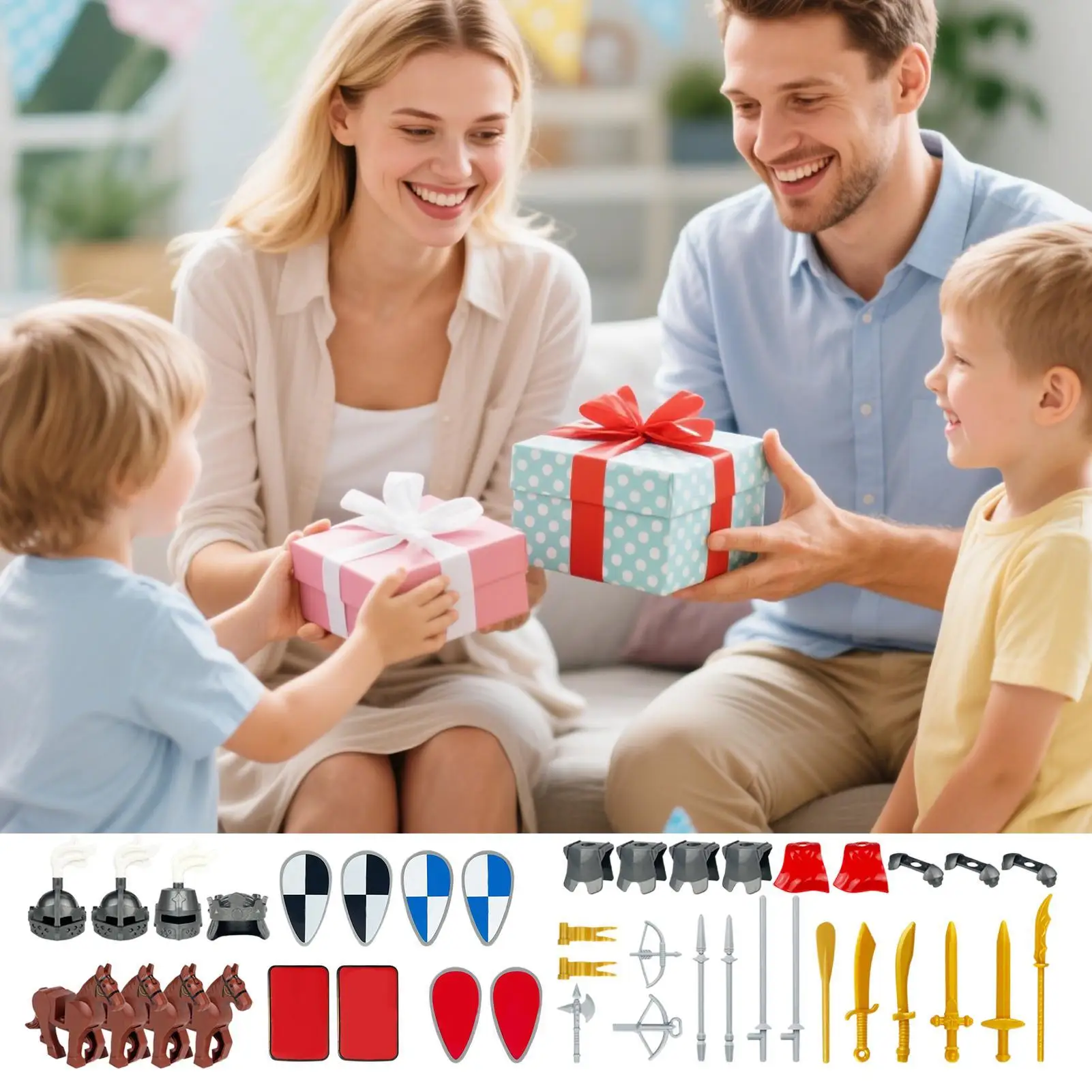 Building Blocks For Kids Medieval Roman Knight Equipment Assembly Blocks Parent-child Interactive Assembly Toy For Boys Girls
Building Blocks For Kids Medieval Roman Knight Equipment Assembly Blocks Parent-child Interactive Assembly Toy For Boys Girls
