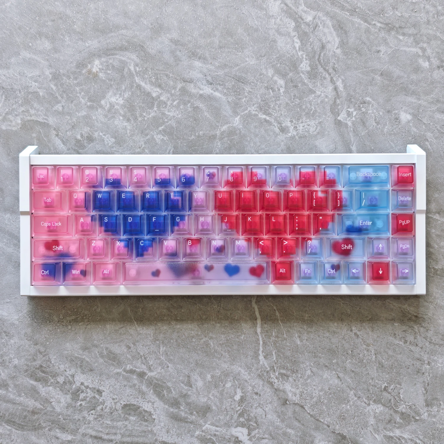 Heart Love Keycaps 115 Keys PC Fog Translucent Cherry Pink Red Color for AULA F75 60 68 75 87 104 Mechanical Keyboard
Heart Love Keycaps 115 Keys PC Fog Translucent Cherry Pink Red Color for AULA F75 60 68 75 87 104 Mechanical Keyboard