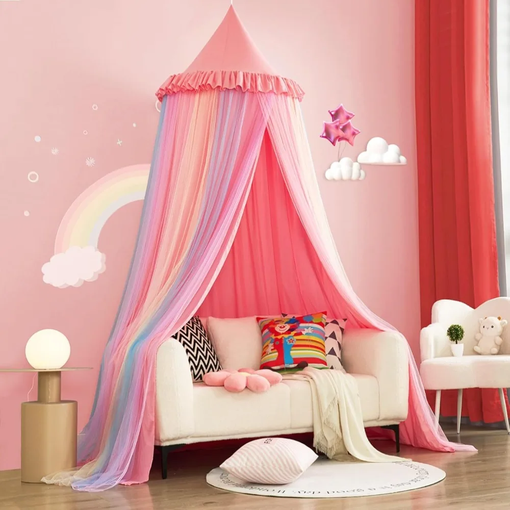 Colorful Double Layer Suspension Dome Mosquito Net Polyester Ventilate Land Bed Curtain Princess Style Children Bed Hanging Tent
Colorful Double Layer Suspension Dome Mosquito Net Polyester Ventilate Land Bed Curtain Princess Style Children Bed Hanging Tent