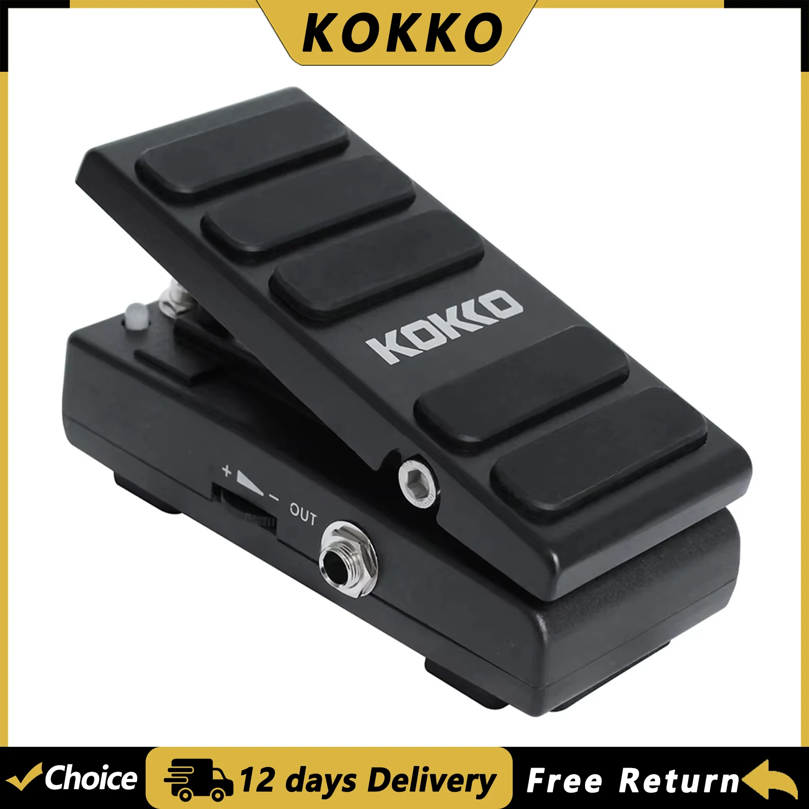 KOKKO Electric Guitar Effect Pedal Wah Volume 2 in 1 Footswitch Controls 2 Modes Combination Multi Effects Pedal Guitar Parts
KOKKO Electric Guitar Effect Pedal Wah Volume 2 in 1 Footswitch Controls 2 Modes Combination Multi Effects Pedal Guitar Parts