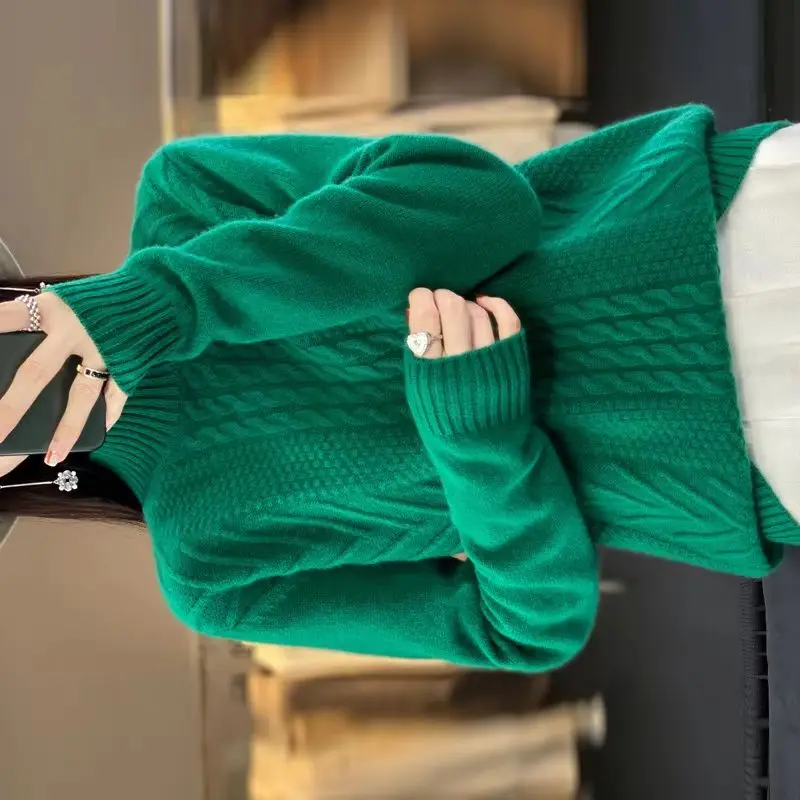 2025 New Autumn Winter Fashion Cashmere Turtleneck Sweater Women Pullover Jumper Femme Streetwear Casual All-Match Knitted Tops
2025 New Autumn Winter Fashion Cashmere Turtleneck Sweater Women Pullover Jumper Femme Streetwear Casual All-Match Knitted Tops