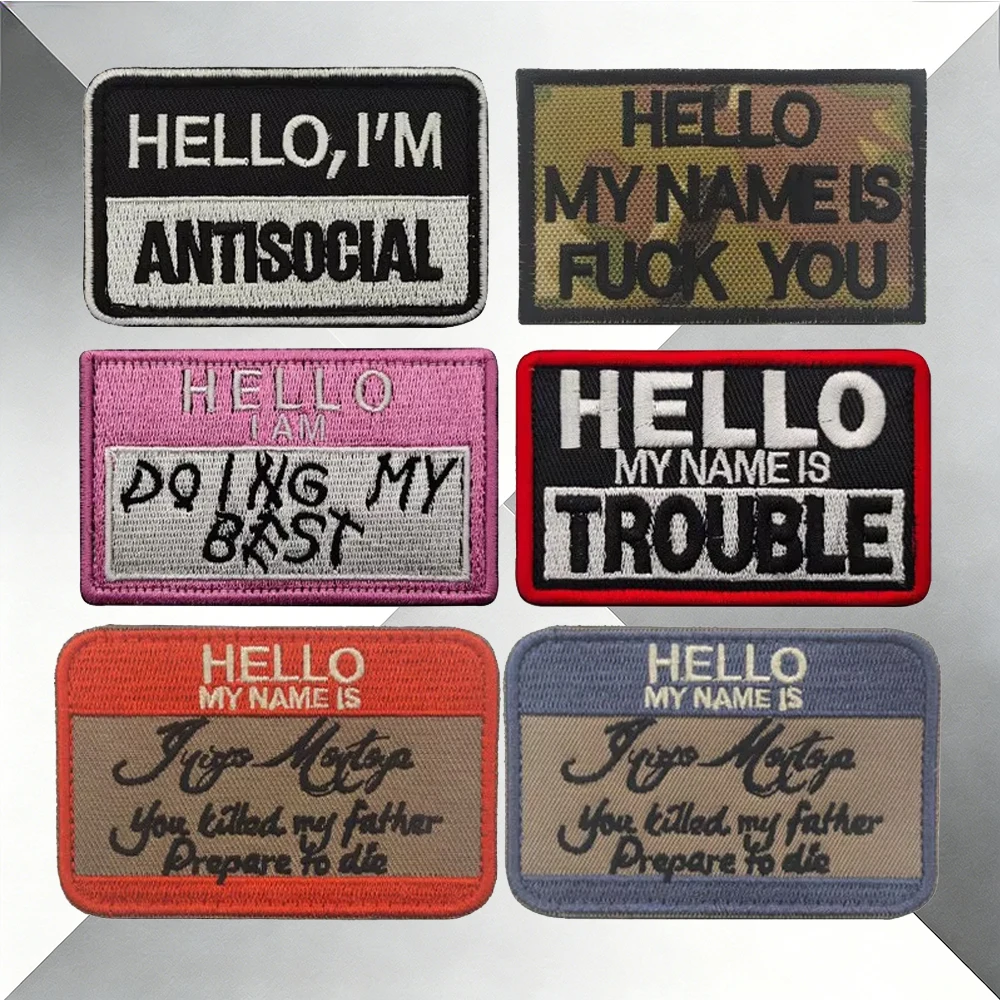 Tactical Embroidered Patches - Sarcastic & Funny Patches for Outdoor Gear With Hook&Loop Backing
Tactical Embroidered Patches - Sarcastic & Funny Patches for Outdoor Gear With Hook&Loop Backing