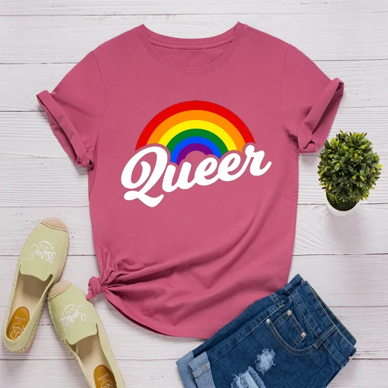 Rainbow Queen Print Women T Shirt Short Sleeve O Neck Loose Women Tshirt Ladies Tee Shirt Tops Clothes Camisetas Mujer
Rainbow Queen Print Women T Shirt Short Sleeve O Neck Loose Women Tshirt Ladies Tee Shirt Tops Clothes Camisetas Mujer