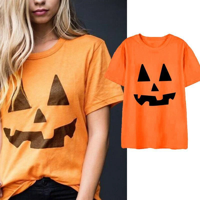 Halloween Pumpkin Face Graphic Women Short Sleeve O Neck T Shirt Street Fashion Casual 2xl Oversized Clothes Tee Carnival Orange
Halloween Pumpkin Face Graphic Women Short Sleeve O Neck T Shirt Street Fashion Casual 2xl Oversized Clothes Tee Carnival Orange