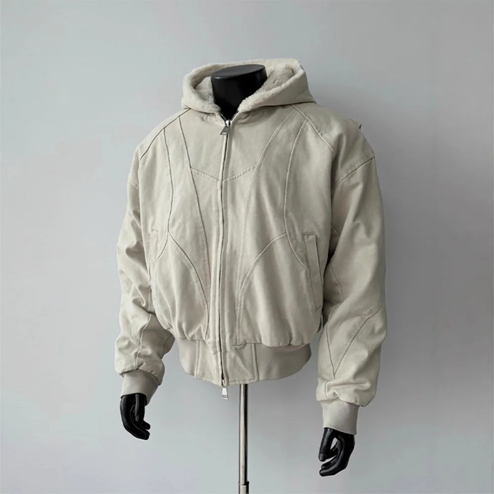 Толстая куртка с капюшоном на молнии в американском стиле ретро для мужчин, осенне-зимние теплые мужские куртки с капюшоном, пальто Y2k, уличная одежда
Толстая куртка с капюшоном на молнии в американском стиле ретро для мужчин, осенне-зимние теплые мужские куртки с капюшоном, пальто Y2k, уличная одежда