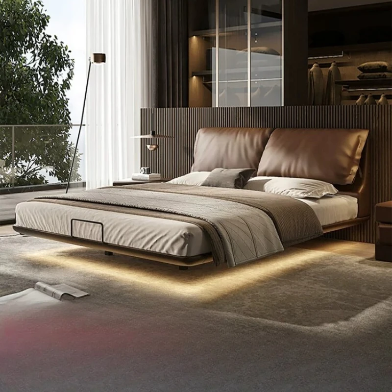 Beech row skeleton elephant ear bed adjustable bag suspended leather bed modern simple double bed
Beech row skeleton elephant ear bed adjustable bag suspended leather bed modern simple double bed