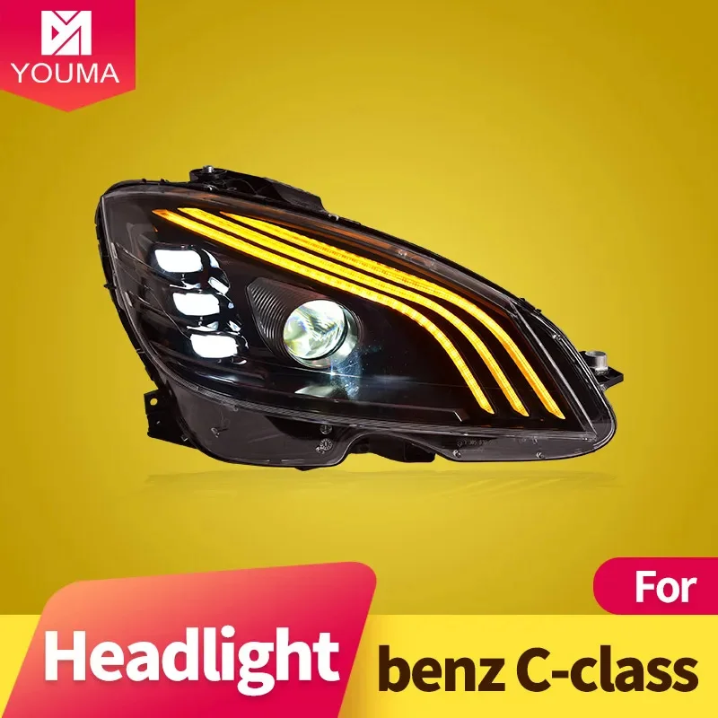 Car Styling Head Lamp for Mercedes-benz C-class W204 2007-2010 LED Headlight Projector Lens DRL Auto Accessories
Car Styling Head Lamp for Mercedes-benz C-class W204 2007-2010 LED Headlight Projector Lens DRL Auto Accessories