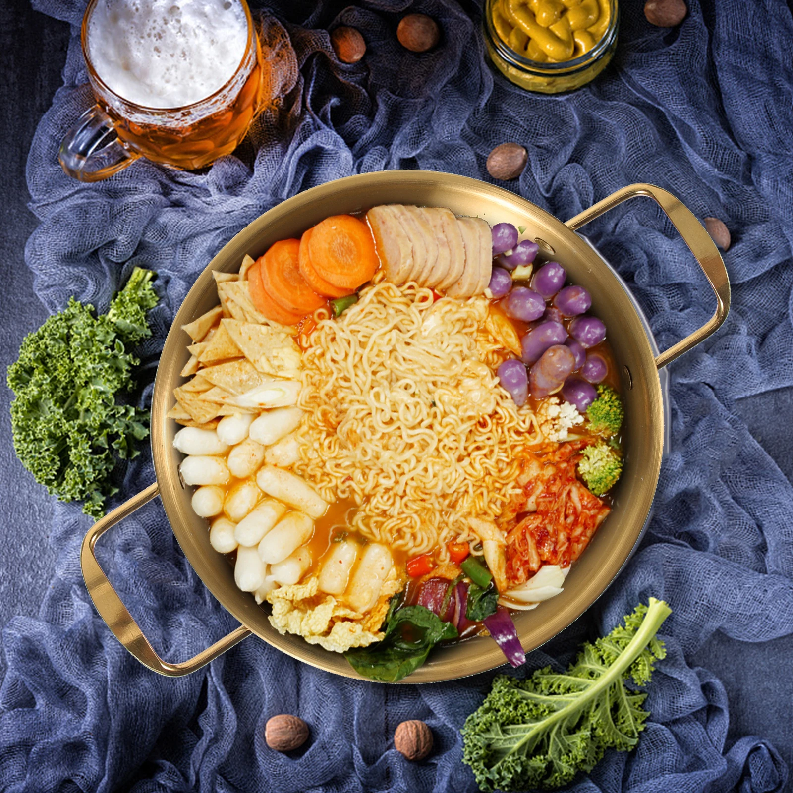 Anti Spill 22cm Stainless Steel Pot Korean Style Ramen Soup Noodle Pan Portable Outdoor Camping Cookware Kitchen Barware
Anti Spill 22cm Stainless Steel Pot Korean Style Ramen Soup Noodle Pan Portable Outdoor Camping Cookware Kitchen Barware