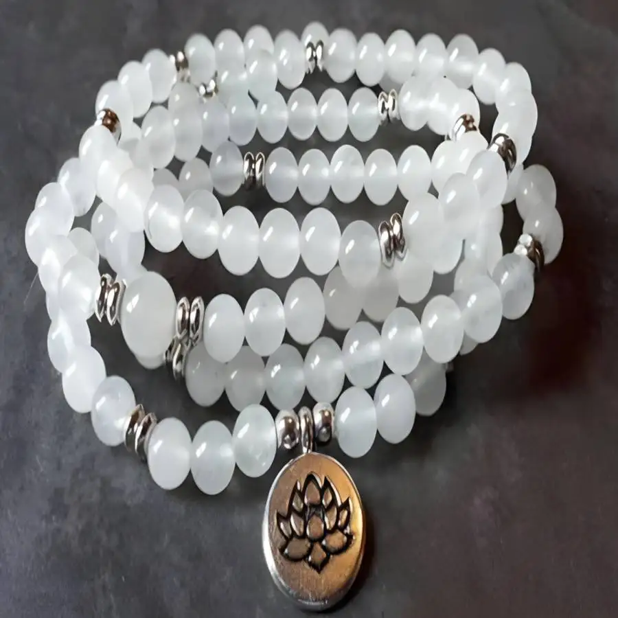 6mm Moonstone 108 Beads Gemstone Lotus Pendant Mala Bracelet Bead zazen Nirvana Japa Mala Men's Bohemian Bodhi tassel
6mm Moonstone 108 Beads Gemstone Lotus Pendant Mala Bracelet Bead zazen Nirvana Japa Mala Men's Bohemian Bodhi tassel