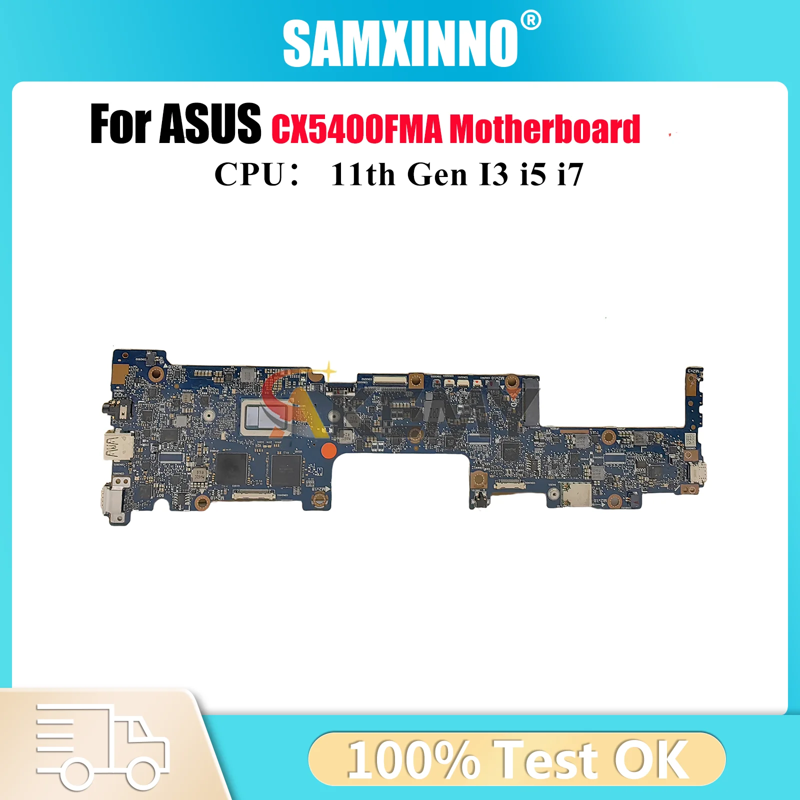 CX5400FMA Laptop Motherboard For ASUS Chromebook Flip CX5 CX5400F CX5400FMA Mainboard With 11th Gen I3 i5 i7 100% tests OK stk
CX5400FMA Laptop Motherboard For ASUS Chromebook Flip CX5 CX5400F CX5400FMA Mainboard With 11th Gen I3 i5 i7 100% tests OK stk