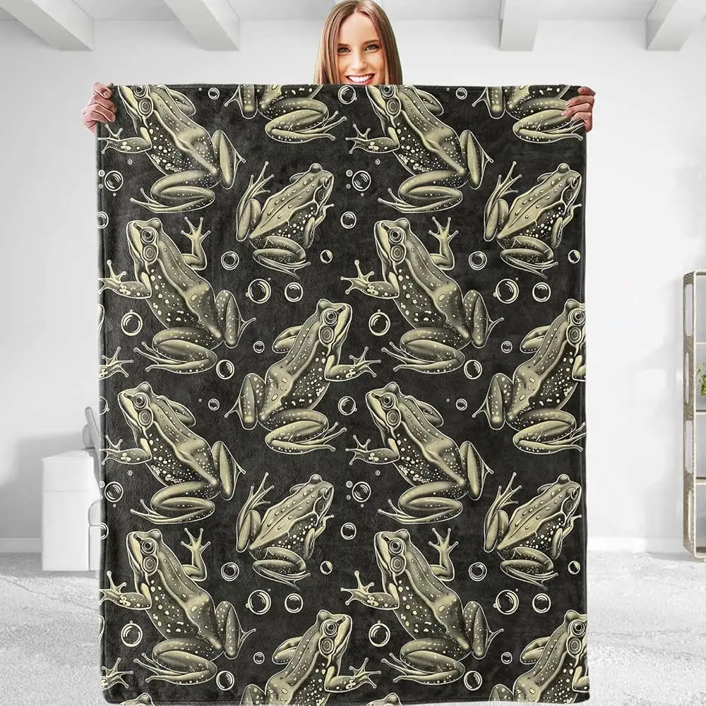 Funny Frog Throw Blanket - Plush, Soft, Comfy, Lightweight, Warm, Fuzzy, Flannel Blanket For Couch, Sofa, Travel, Bed, Office,
Funny Frog Throw Blanket - Plush, Soft, Comfy, Lightweight, Warm, Fuzzy, Flannel Blanket For Couch, Sofa, Travel, Bed, Office,