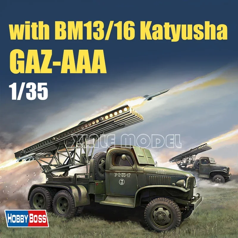 Комплект пластиковой собранной модели танка Trumpeter 84572, советский грузовик GAZ-AAA с катаюша BM13/16 Rocket 1/35
Комплект пластиковой собранной модели танка Trumpeter 84572, советский грузовик GAZ-AAA с катаюша BM13/16 Rocket 1/35