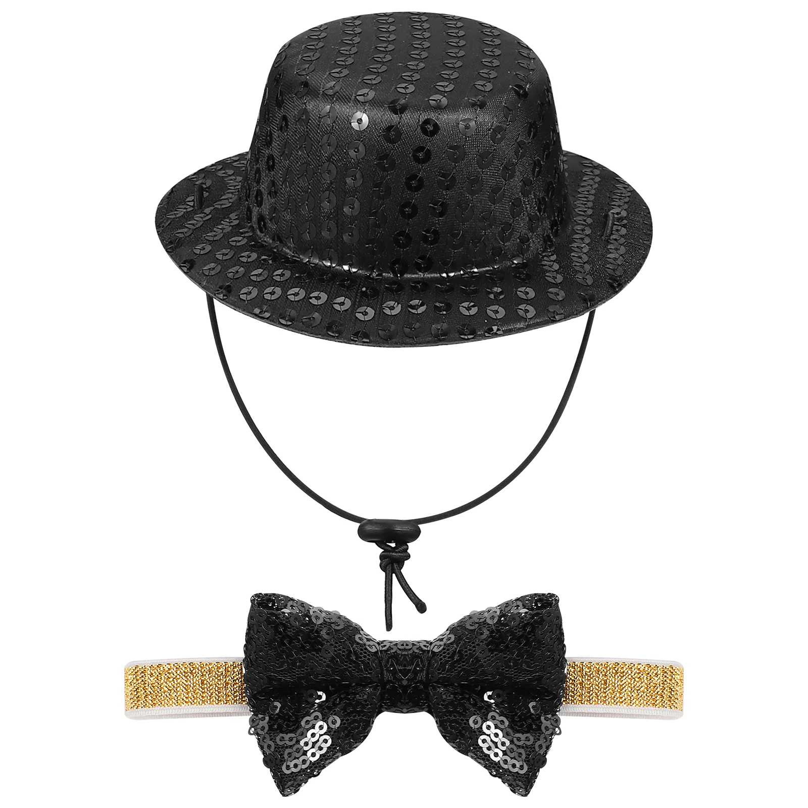POPETPOP Pet Dog Cat Hat and Tie Set Cosplay Costume Black Sequins Hat Christmas Halloween Cosplays Accessories Holiday Costume
POPETPOP Pet Dog Cat Hat and Tie Set Cosplay Costume Black Sequins Hat Christmas Halloween Cosplays Accessories Holiday Costume
