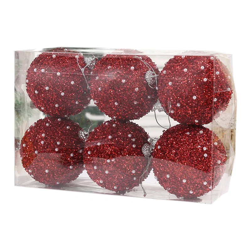 8cm/6PCS Pearl Diamond Sequin Christmas Ball Case Home Store Holiday Party Pendants Christmas Tree Hanging Decoration,
8cm/6PCS Pearl Diamond Sequin Christmas Ball Case Home Store Holiday Party Pendants Christmas Tree Hanging Decoration,