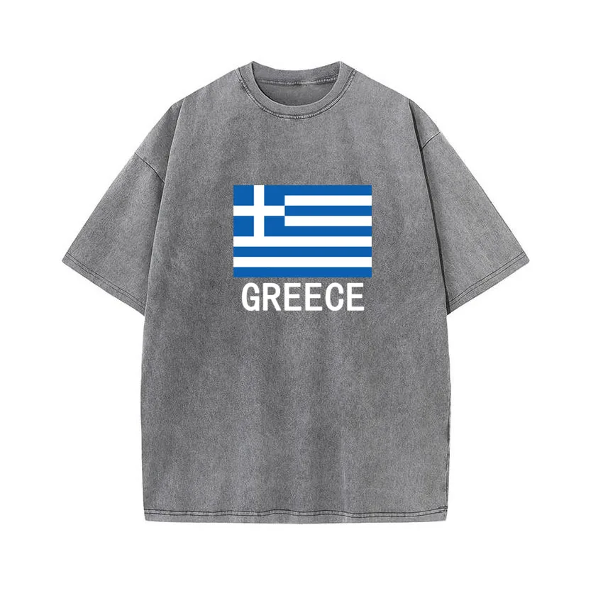 Vintage Washed T Shirts Greece Flag Graphic Printing Short Sleeve T Shirt Cotton Fashion Streetwear Unisex Top Boy Girl Tee
Vintage Washed T Shirts Greece Flag Graphic Printing Short Sleeve T Shirt Cotton Fashion Streetwear Unisex Top Boy Girl Tee