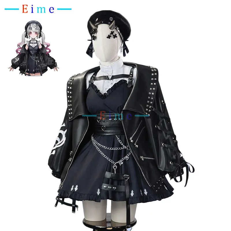 Vtuber Reimu Endou Cosplay Costume Women Black Outfits Gothic Dress PU Coat with Hat Party Suit Halloween Uniforms Custom Made
Vtuber Reimu Endou Cosplay Costume Women Black Outfits Gothic Dress PU Coat with Hat Party Suit Halloween Uniforms Custom Made