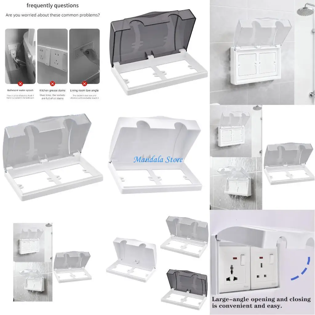U2JC 86 Type Socket Waterproof Box 2 Gang Electrical Outlet Cover Splash Guard Box Cover for Bathroom, Kitchen, Balcony
U2JC 86 Type Socket Waterproof Box 2 Gang Electrical Outlet Cover Splash Guard Box Cover for Bathroom, Kitchen, Balcony