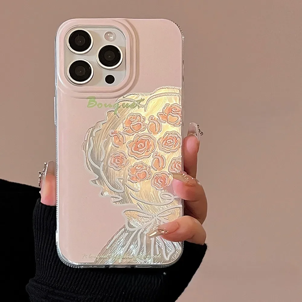 Luxury Pink Rose Flower Phone Case For iPhone 16 15 14 13 12 11 Pro Max Plus Sweet Girls Women's Art Shockproof Hard Cover
Luxury Pink Rose Flower Phone Case For iPhone 16 15 14 13 12 11 Pro Max Plus Sweet Girls Women's Art Shockproof Hard Cover
