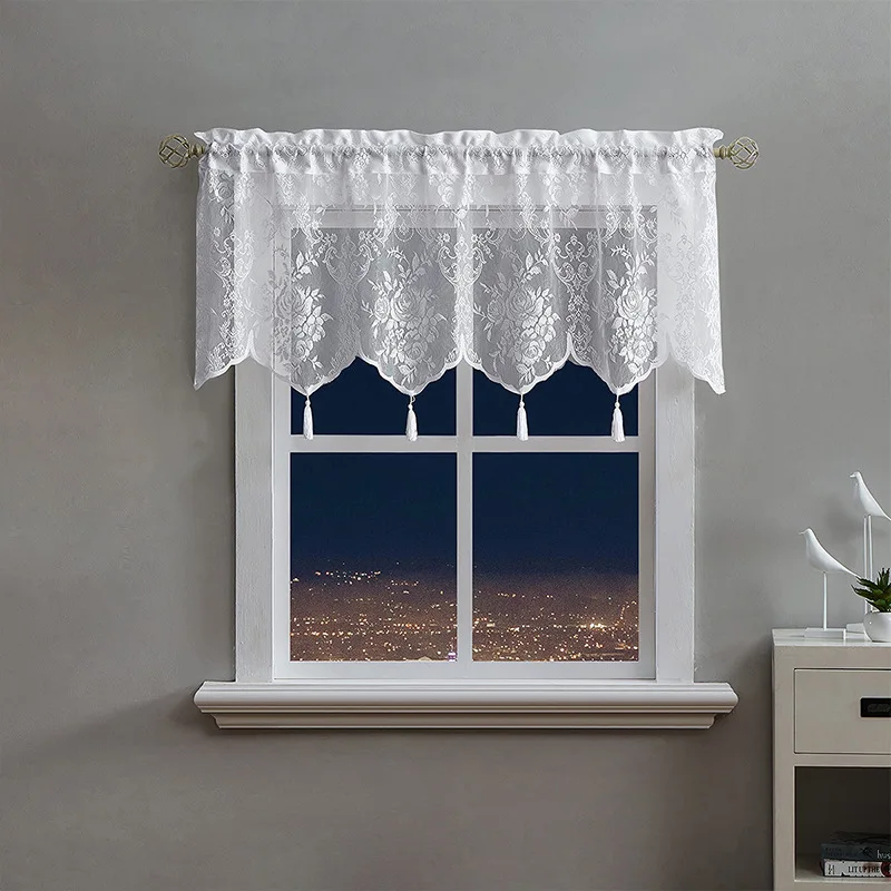 Romantic Floral Curtain Kitchen Short Semi Sheer Curtain for Window Balcony Dining Room Home Decor Rod Pockets Voile Tulle 1 Pcs
Romantic Floral Curtain Kitchen Short Semi Sheer Curtain for Window Balcony Dining Room Home Decor Rod Pockets Voile Tulle 1 Pcs