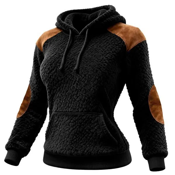 3XL Women's Color Block Fleece Hoodie Warm Pullover Sweatshirt With Pocket Drawstring Black Orange
3XL Women's Color Block Fleece Hoodie Warm Pullover Sweatshirt With Pocket Drawstring Black Orange