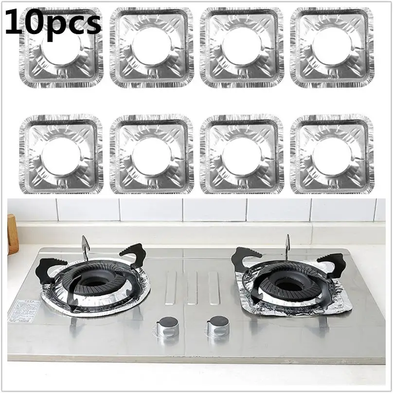 10 PCS Aluminum Foil Stove Liners Gas Oven Covers for Top Burner High Temperature Resistance
10 PCS Aluminum Foil Stove Liners Gas Oven Covers for Top Burner High Temperature Resistance