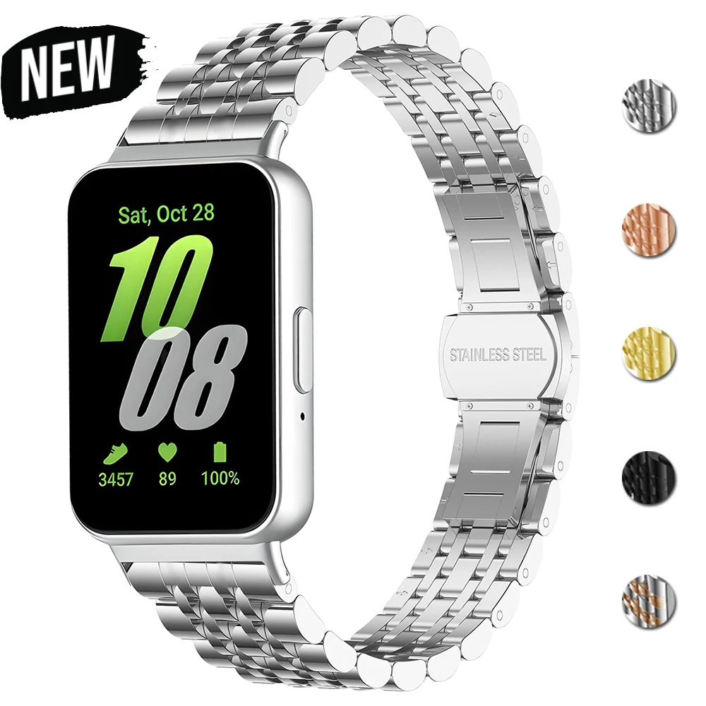 Ремешок из нержавеющей стали для Samsung Galaxy Fit 3 band, металлический сменный Браслет, аксессуары для Galaxy Fit3 correa
Ремешок из нержавеющей стали для Samsung Galaxy Fit 3 band, металлический сменный Браслет, аксессуары для Galaxy Fit3 correa